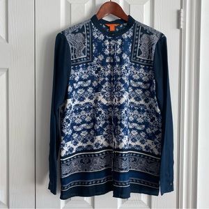 Joe fresh scarf button up blouse